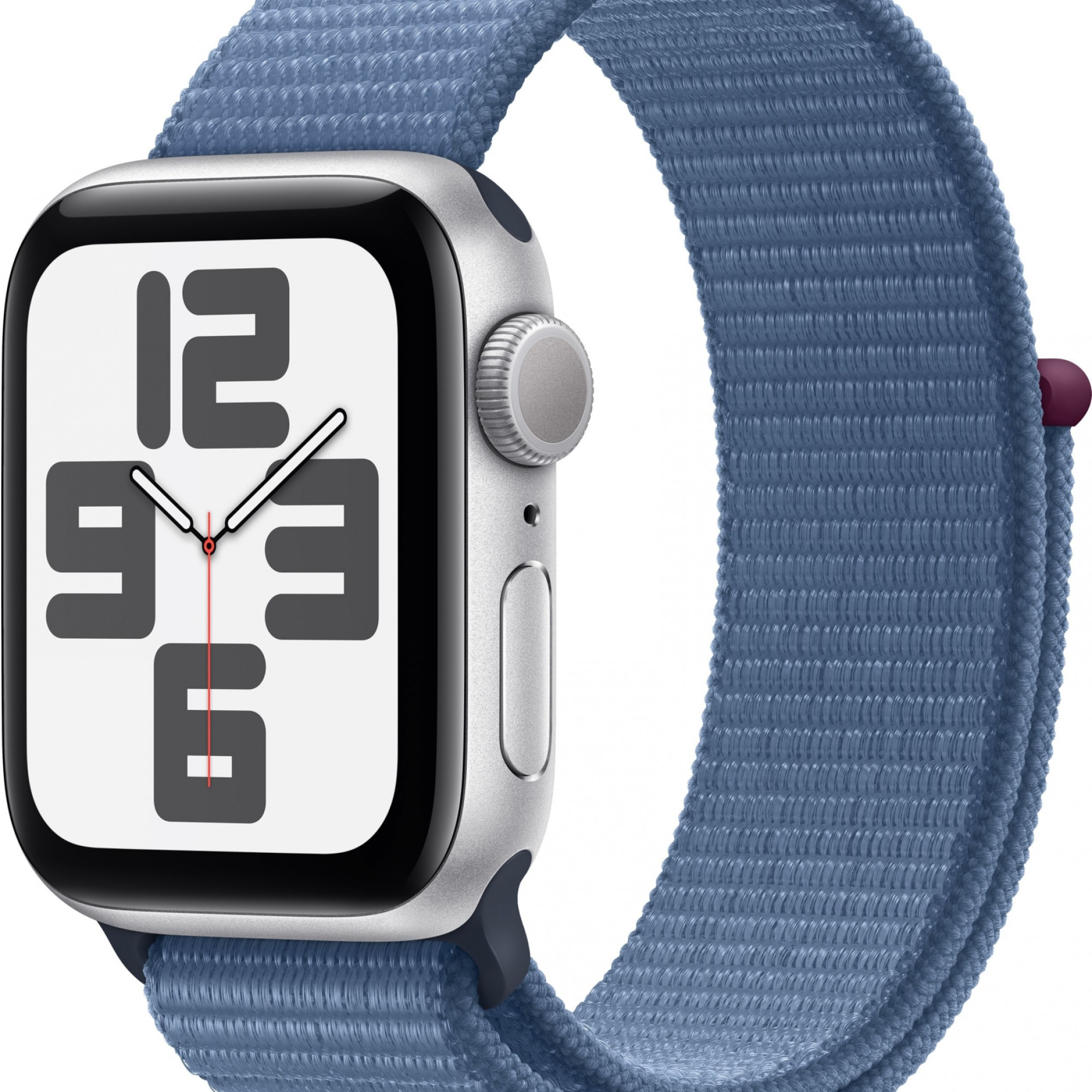 Apple Watch SE 2 40mm Silver Aluminum Case with Winter Blue Sport Loop (MRE33) 2023